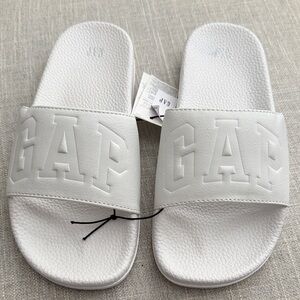 GAP Classic White Slide Sandals